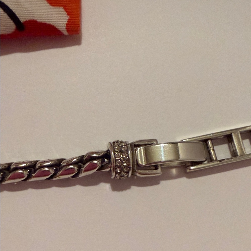 Brighton Silver Heart Charm Bracelet with Floral Drawstring Pouch - Multicolor - Picture 7 of 12